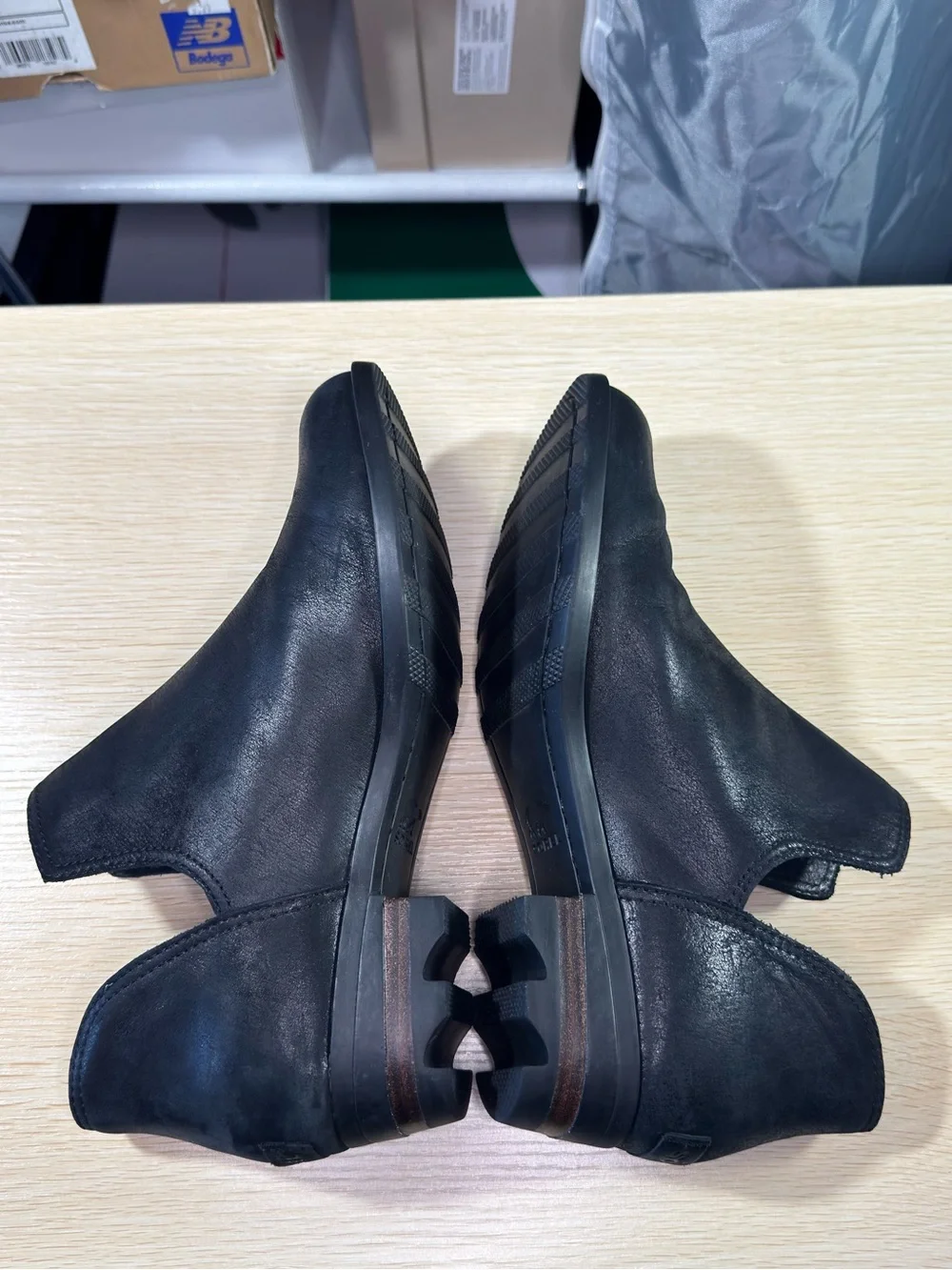 Sorel Black Cutout Leather Ankle Booties